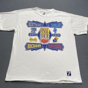 Vintage 1993 NCAA Final‎ Four Kentucky Shirt Mens XL White Basketball Logo 7